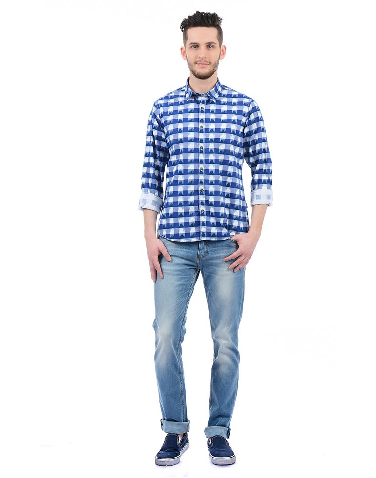 Pepe Jeans London Men Checkered Casual Wear Shirt